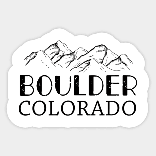 Boulder Colorado Boulder Co Colorado Sticker